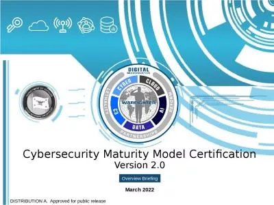 Cybersecurity Maturity Model Certification