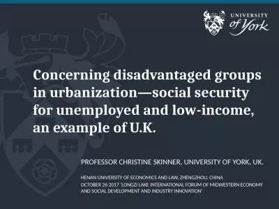 Concerning disadvantaged groups in urbanization—social security for unemployed and low-income,