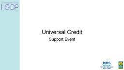 Universal Credit  Third Sector Forum