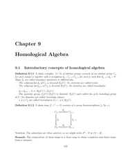 Chapter9HomologicalAlgebra9.1IntroductoryconceptsofhomologicalalgebraD