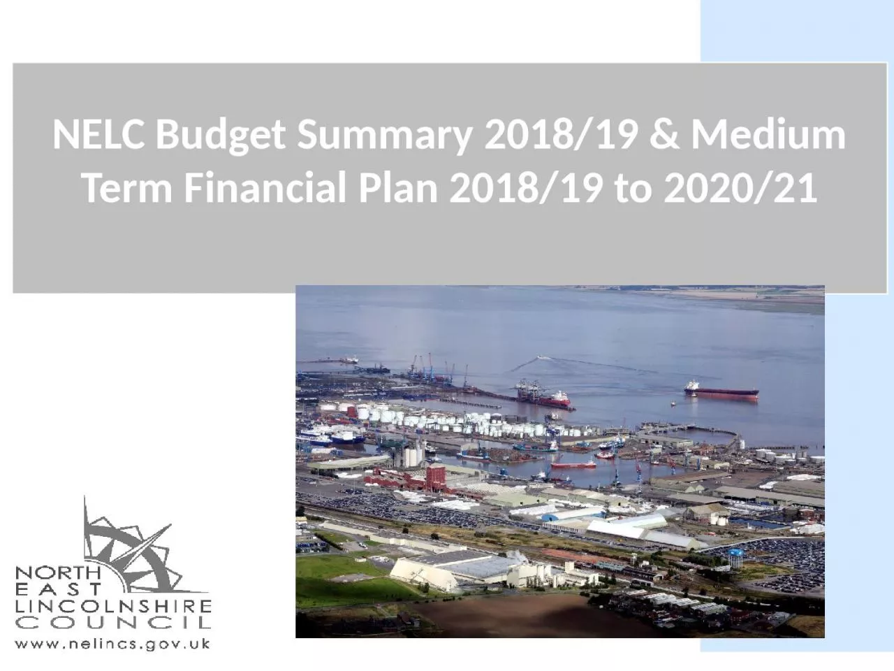 PPT-NELC Budget Summary 2018/19