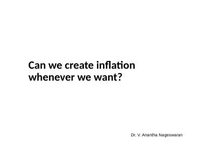 Can we create inflation whenever we want?