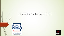 Financial Statements 101