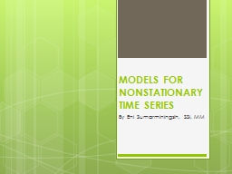 PPT-MODELS FOR NONSTATIONARY