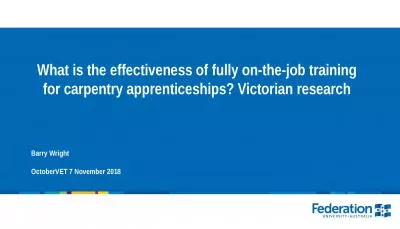 What is the effectiveness of fully on-the-job training for carpentry apprenticeships?