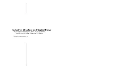 Industrial Structure and Capital Flows