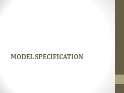 MODEL SPECIFICATION fungsi
