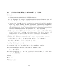 9.2Eilenberg-SteenrodHomologyAxiomsHistorically:1.Simplicalhomologywas