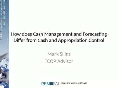 How does Cash Management and Forecasting Differ from Cash and Appropriation Control