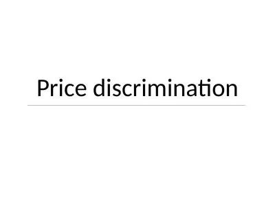 Price discrimination Exam question