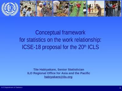 Conceptual framework for statistics on the work