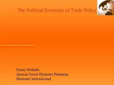 The Political Economy of Trade Policy