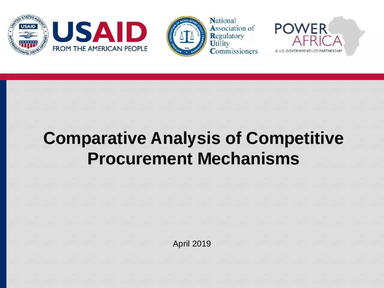 Comparative Analysis of Competitive Procurement Mechanisms