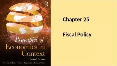 Chapter 25 Fiscal Policy