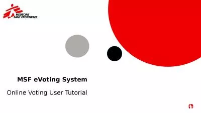 MSF  eVoting  System Online