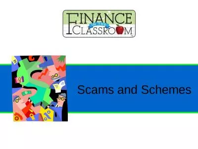 Scams and Schemes  Scam Fraudulent or deceptive schemes