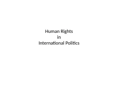 Human  Rights  in  International
