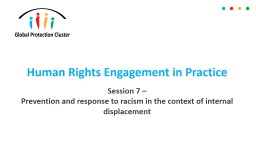 Human Rights Engagement in Practice