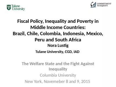 Fiscal Policy, Inequality and Poverty in Middle Income Countries: