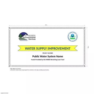 Sign WATER SUPPLY IMPROVEMENT