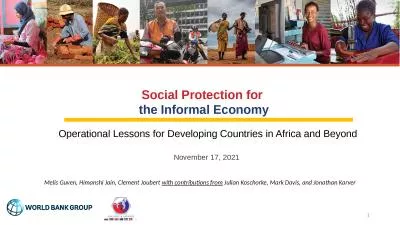 Operational Lessons for Developing Countries in Africa and Beyond