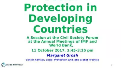Financing Universal Social Protection in Developing Countries