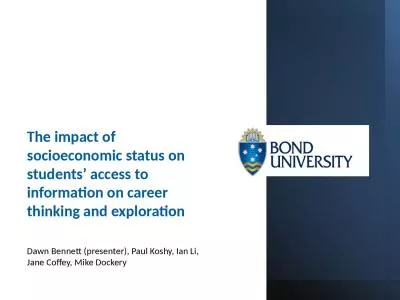 The impact of socioeconomic status on students’ access to information on career thinking and expl