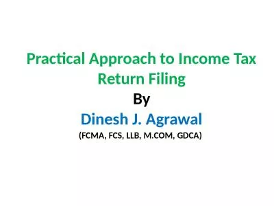 Practical Approach to Income Tax Return Filing
