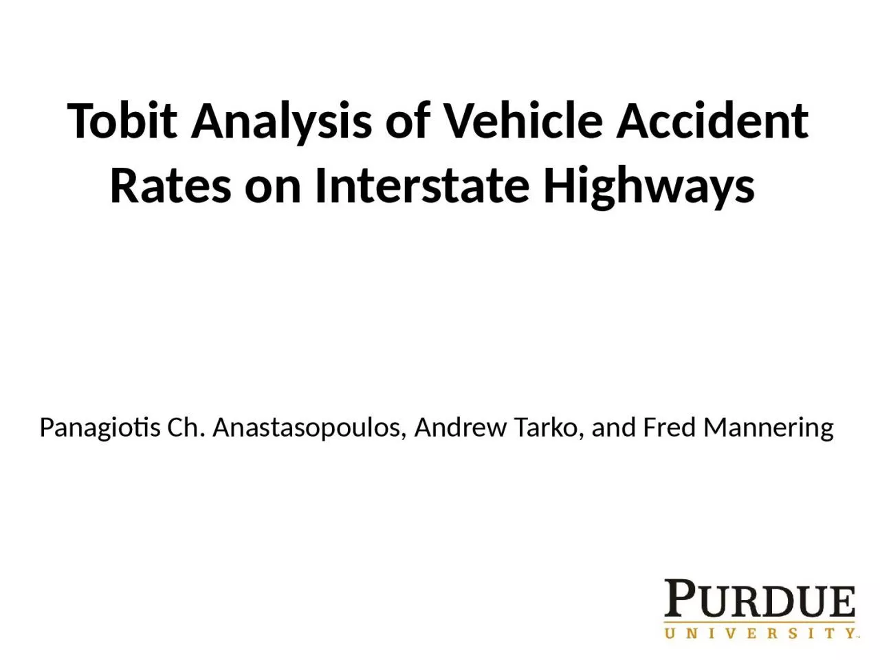 1 Tobit  Analysis of Vehicle Accident Rates on Interstate Highways