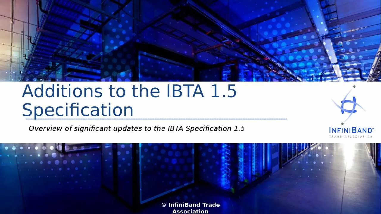 PPT-Additions to the IBTA 1.5 Specification