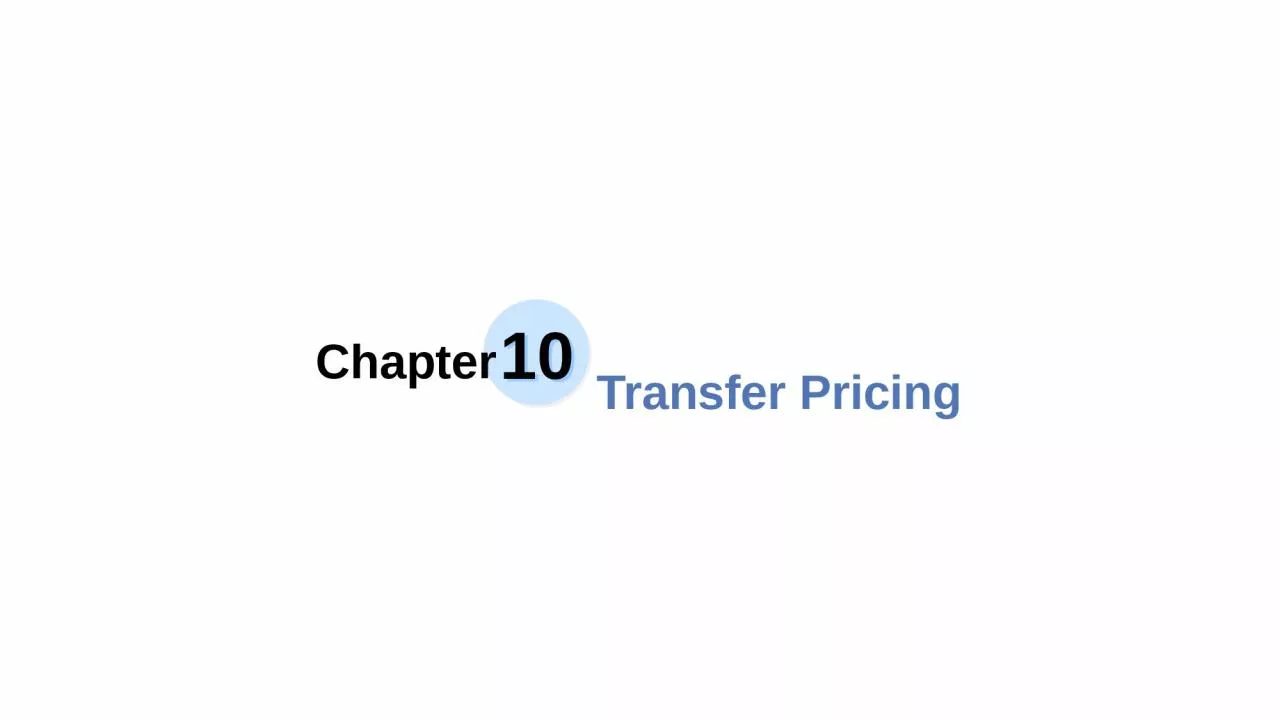 10 Chapter Transfer Pricing