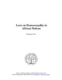 Laws on Homosexuality in African Nations