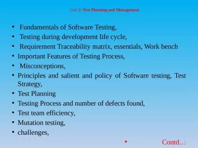 Fundamentals of Software Testing,