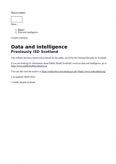 Scottish Atlas of Healthcare Variation