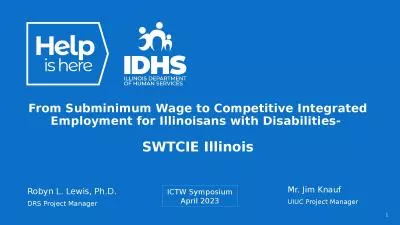 From Subminimum Wage to Competitive Integrated Employment for Illinoisans with Disabilities-