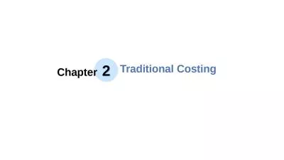 2 Chapter Traditional Costing