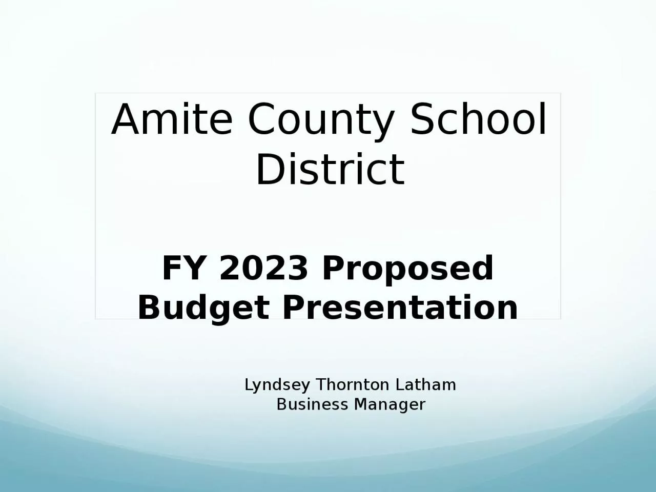 PPT-Amite County School District