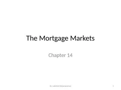The Mortgage Markets Chapter 14