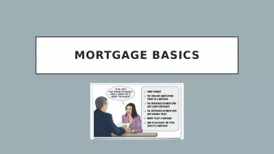 Mortgage basics topics What