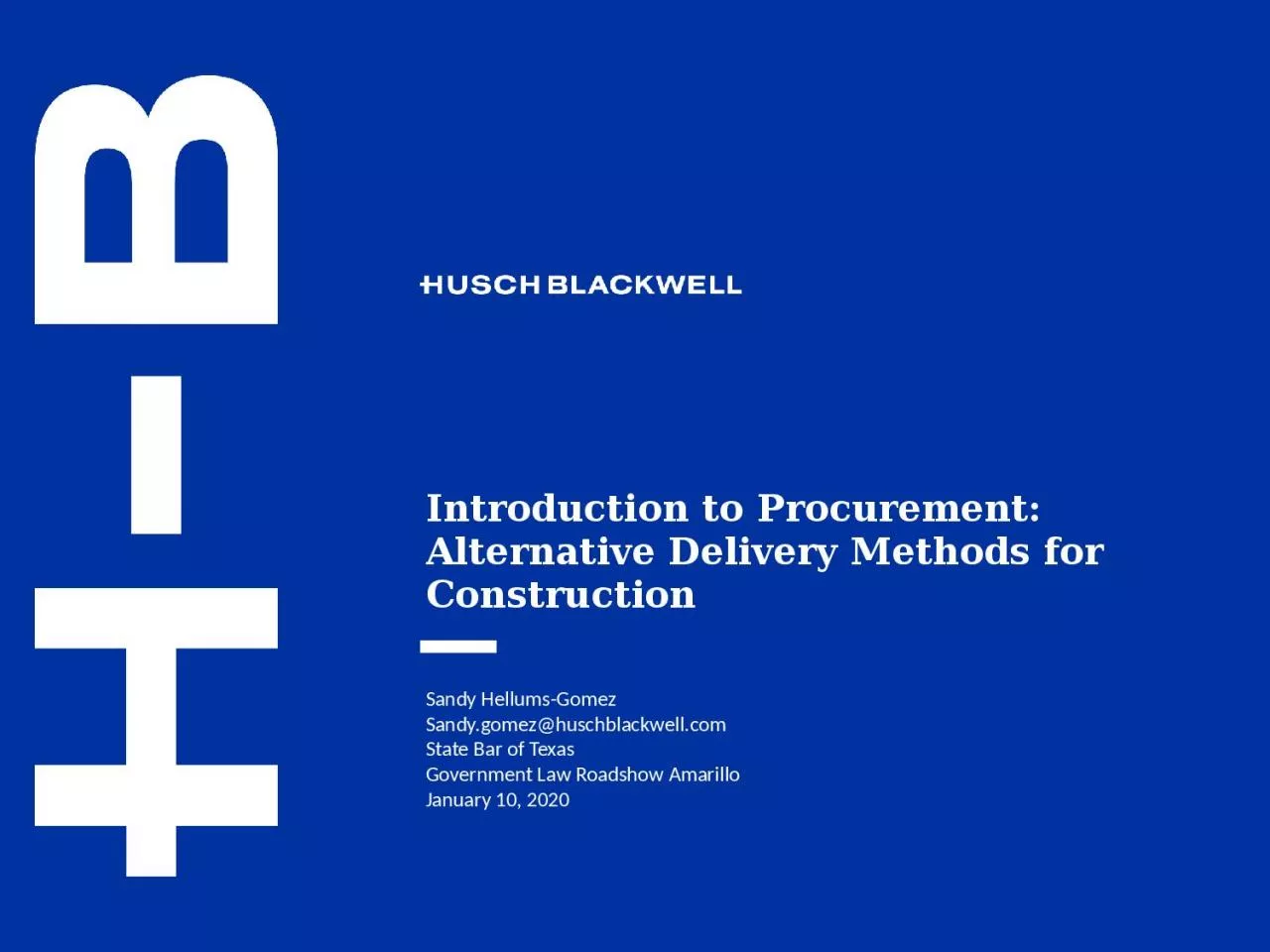 Introduction to Procurement: