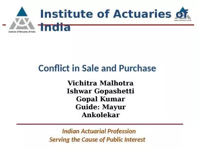 Conflict in Sale and Purchase