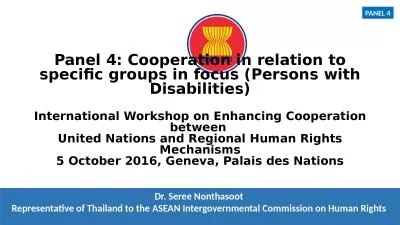 Dr. Seree Nonthasoot  Representative of Thailand to the ASEAN Intergovernmental Commission