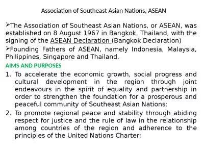 Association of Southeast Asian Nations,