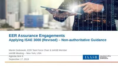 EER Assurance Engagements