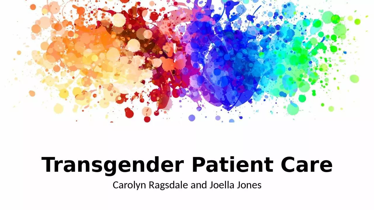 PPT-Transgender Patient Care