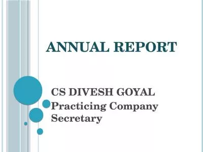 ANNUAL REPORT CS DIVESH GOYAL