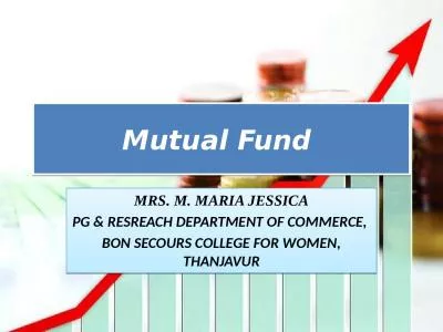 Mutual Fund  MRS. M. MARIA JESSICA