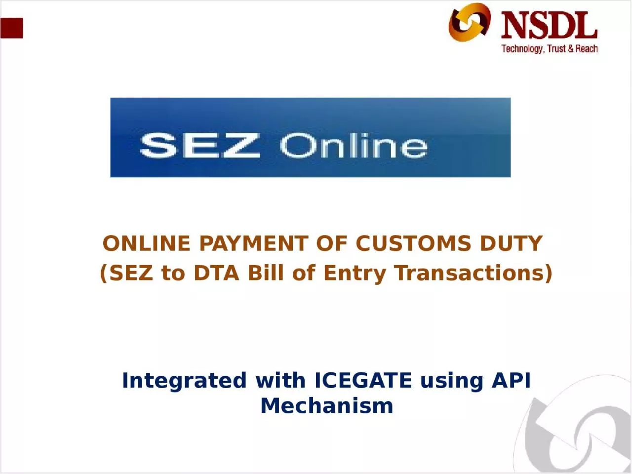 PPT-Integrated with ICEGATE using API Mechanism