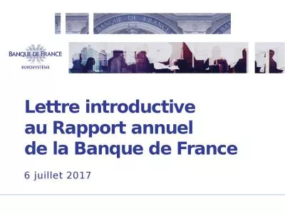 Lettre introductive  au Rapport annuel