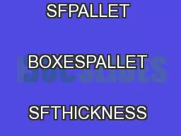 BOX PIECESBOX SFPALLET BOXESPALLET SFTHICKNESS Floor & Wall Tile
...